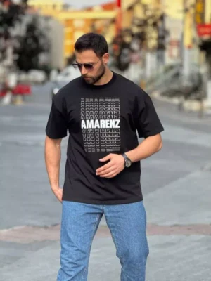 Amarenz baski ön oversize tişört AMARENZ