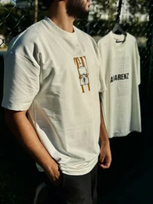 Amarenz baski oversize tişört TV MOOD