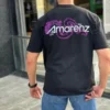 Amarenz baski ön ve arka oversize tişört Amarenz