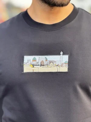 Amarenz nakiş oversize tişört City