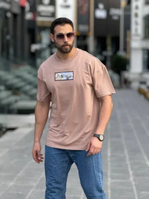 Amarenz nakiş oversize tişört HANDS