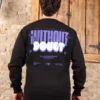 Amarenz Üç İplik Baskılı ön ve arka Sweatshirt DOUBT