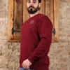 Amarenz Üç İplik Baskılı ön ve arka Sweatshirt make happy