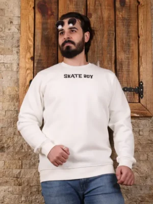 Amarenz Üç İplik Baskılı ön ve arka Sweatshirt SKATE BOY