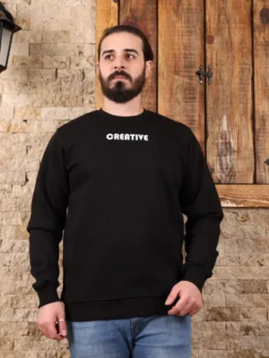 Amarenz Üç İplik Baskılı ön ve arka Sweatshirt CREATIVE