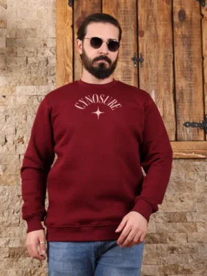 Amarenz Üç İplik Baskılı ön ve arka Sweatshirt CYNOSURE