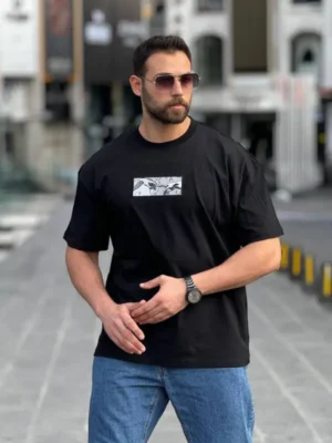 Amarenz nakiş oversize tişört HANDS