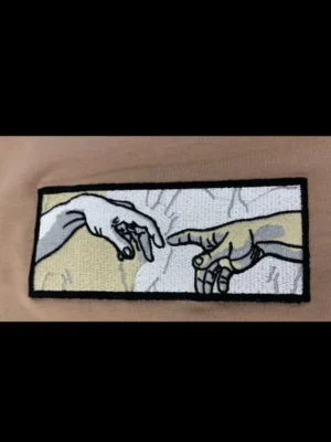 Amarenz nakiş oversize tişört HANDS